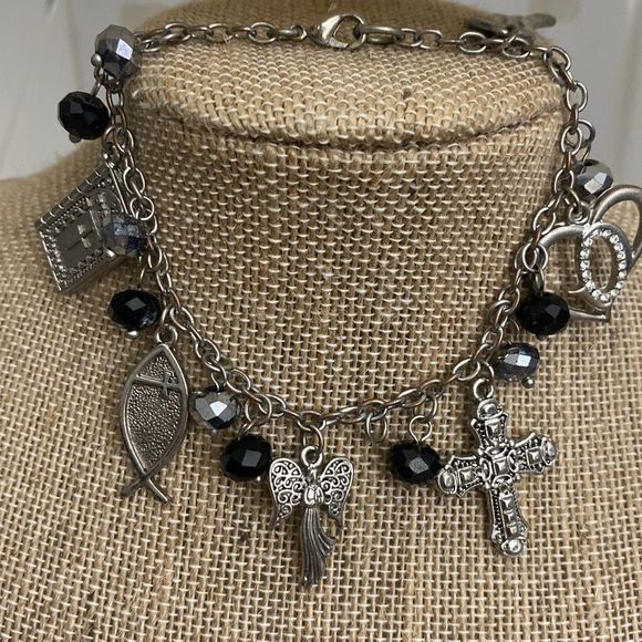 Jewelry - Silver Religious Charm Bracelet